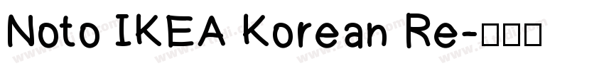 Noto IKEA Korean Re字体转换